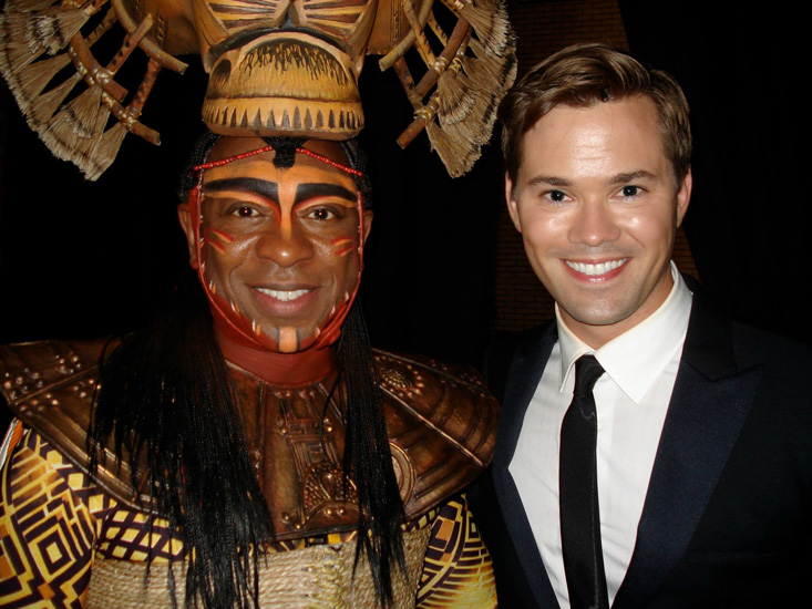 Alton Fitzgerald White with Andrew Rannells