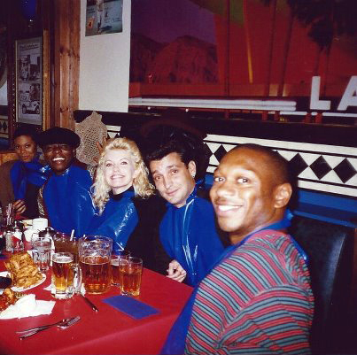 Alton Fitzgerald White out for a Lobster dinner with The Original London Cast of Smokey Joe’s Cafe.